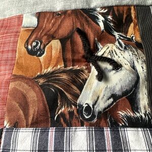 Handmade Brown and Black With Horse Design  65”x42”